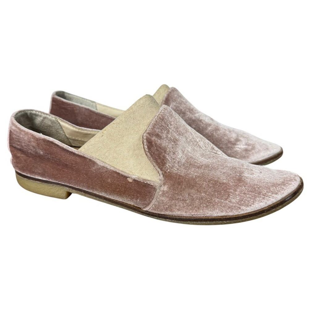 Dolce Vita Dusty Pink Velvet Slip On Loafers Flats Casual Shoes Womens sz 10